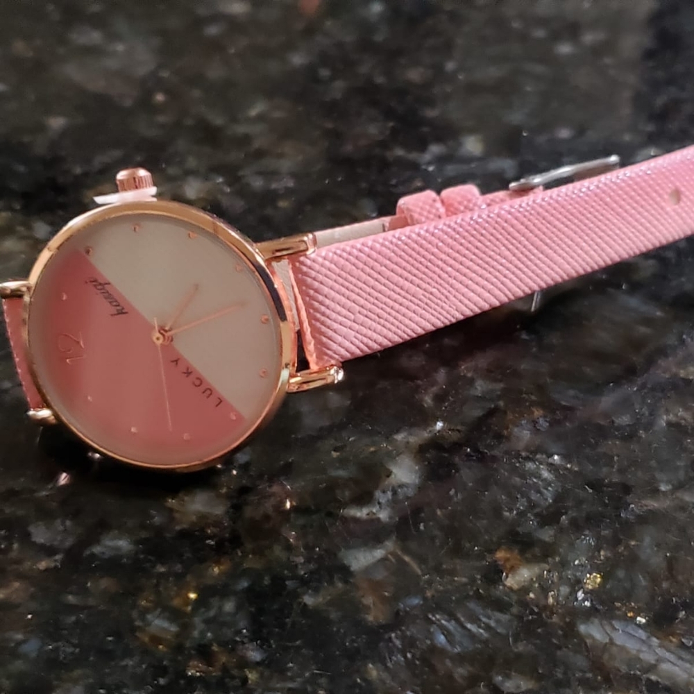 Pink wrist watch women's watch - Picture 6 of 7
